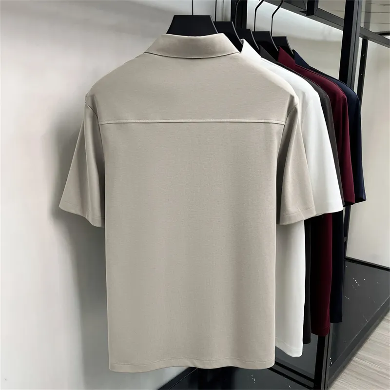 [LP]🎁Free BMW keychain🔑26 spring and summer high-quality men's lapel polo shirt short-sleeved, made of high-quality Xinjiang mercerized cotton fabric, novel colors, fashionable and elegant. It has breathable sweat-absorbing performance. It feels very delicate and textured. All details are made with advanced hardware craftsmanship LOGO on the chest, which embodies the three-dimensional effect. It conforms to the consistent design style of the brand. ️Fashionable T-shirt with great upper body effect. ️It can be worn casually or for business, and it can be worn alone without any problem! Sizes: M-4XL (maximum weight can be worn), please state your height and weight when placing an order.
